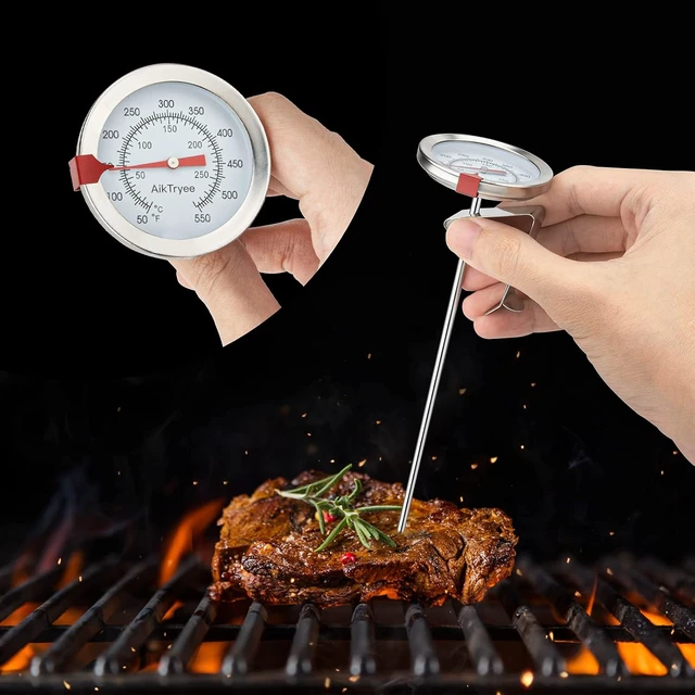 Alt view image 6 of 7 - Candy Thermometer Cooking Thermometer with Instant Read Dial Meat Thermometer for Cooking Candy Deep Fry Oven by AikTryee