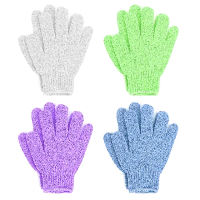 Main image of Linda Exfoliating Bath Gloves, Pack of 4