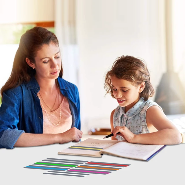 Alt view image 5 of 6 - 8 Pack Guided Reading Strips, Colored Overlay Bookmark for Kids
