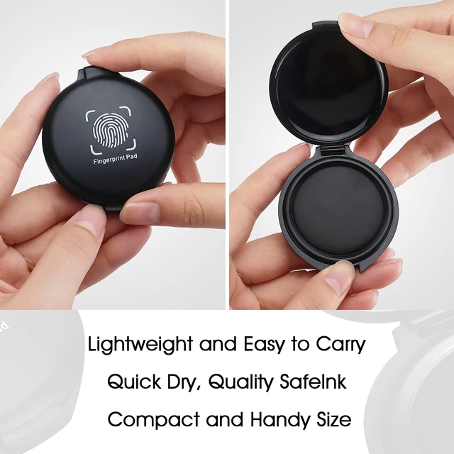 Alt view image 6 of 7 - 1 Pack Thumbprint Fingerprint Ink Pad Stamp Pad