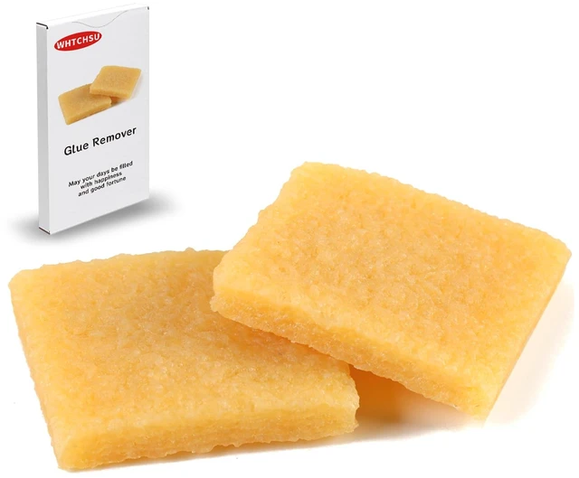 Main image of 2 Pcs Glue and Residue Eraser Rubber Cement Cleaner for Removing Adhesive and Residues from Paper Plastic and More