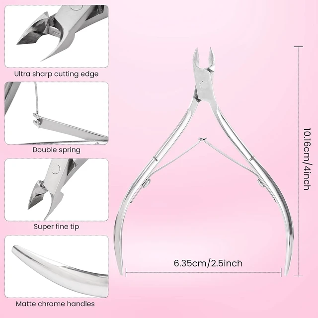 Alt view image 6 of 7 - Professional Cuticle Trimmer Cuticle Nippers,Pedicure Nail Care Tool