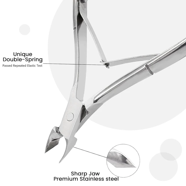 Alt view image 2 of 7 - Professional Cuticle Trimmer Cuticle Nippers,Pedicure Nail Care Tool