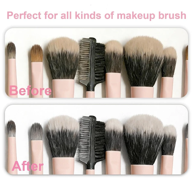 Alt view image 4 of 6 - Makeup Brush Cleaner Solid Shampoo Soap With Cleaning Pad Mat to Remove Cosmetic Color Cleaning Makeup Sponges Brushes
