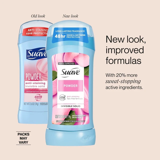 Alt view image 3 of 6 - Suave Antiperspirant & Deodorant Stick Powder 48-hour Odor and Wetness Protection Deodorant for Women, 3 Count, 2.6 oz EA