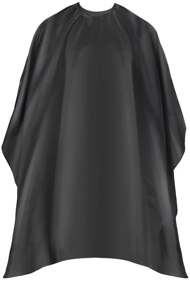 Main image of Omvoina Professional Hair Cutting Cape with Adjustable Snap Closure, Salon Barber Cape,Waterproof Hairdressing Salon Cape - 57" x 51"(Black)
