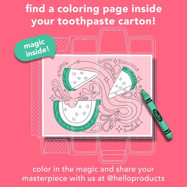 Alt view image 2 of 6 - hello Kids Fluoride Free Toothpaste, Fresh Watermelon, 4.2 oz
