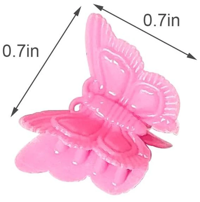 Alt view image 3 of 5 - 50 Packs Assorted Color Butterfly Hair Clips, Beautiful Mini Butterfly Hair Clips Hair Accessories for Women and Girls (50 pcs Random Colour)