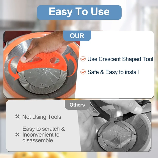 Alt view image 5 of 6 - Crescent Tool Compatible with Jack Lalanne Power Juicer CL003AP E1188 E1189 MT1000, Juicer Repalcement Parts, Easy Install Replacement Kit for Home