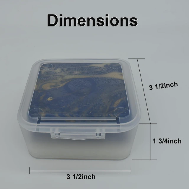 Alt view image 3 of 6 - Travel Soap Dish, Soap Box Case with Bar Soap Saver Pad Portable Soap Rest for Bathroom Shower Home Outdoor Gym Fitness Vonpri (Clear)