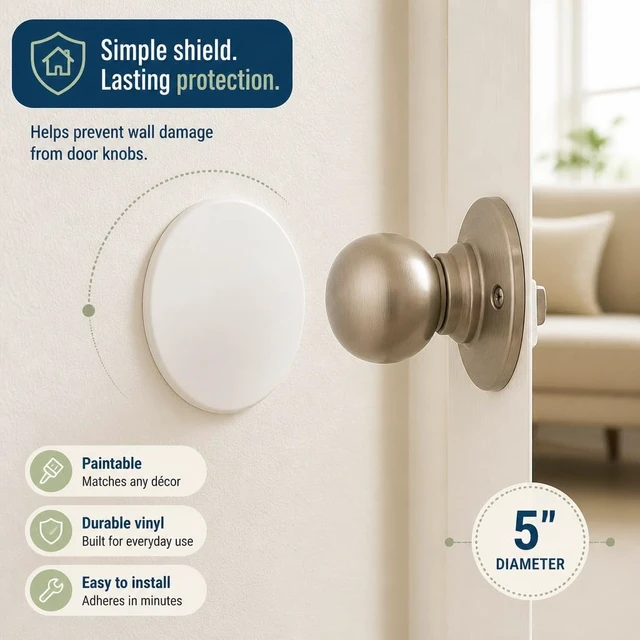 Alt view image 3 of 6 - Prime-Line Wall Protector, White Vinyl