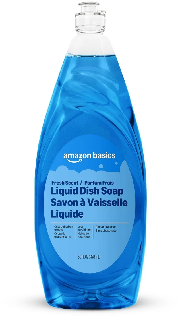 Main image of Amazon Basics Dish Soap, Fresh Scent, 50 fl oz, Pack of 1, Packaging May Vary