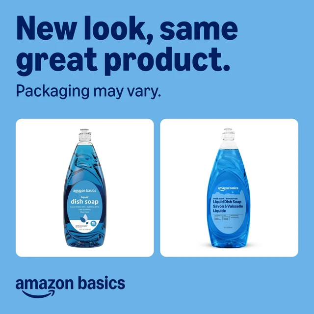 Alt view image 2 of 5 - Amazon Basics Dish Soap, Fresh Scent, 50 fl oz, Pack of 1, Packaging May Vary