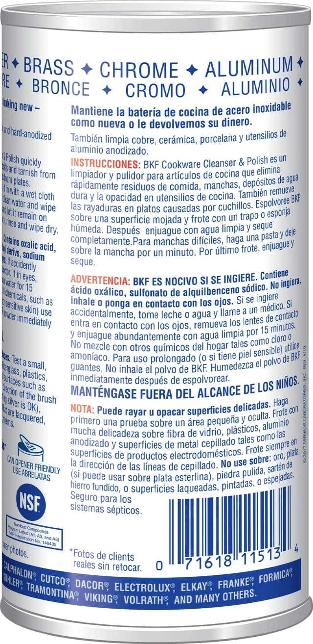 Alt view image 2 of 3 - Bar Keepers Friend Superior Cookware Cleanser & Polish | 12-Ounces | 1-Unit