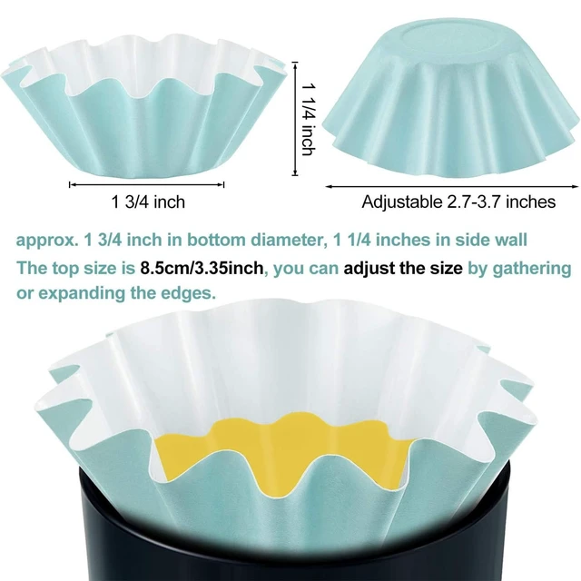 Alt view image 2 of 6 - Boao 25 Pcs Wax Melt Liners Leakproof Reusable for Warmers, Blue