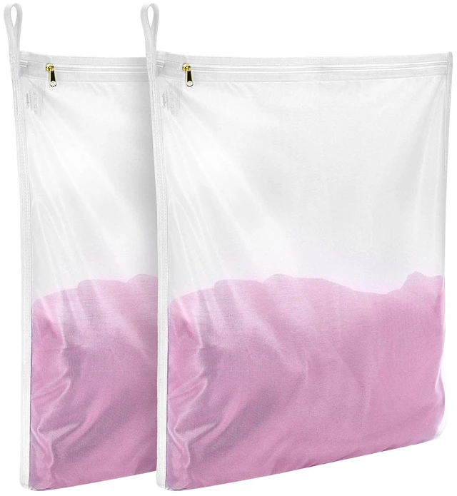 Main image of GOGOODA 2 Pack Delicates Laundry Bags, Fine Mesh Wash Bag with Hanging Loop