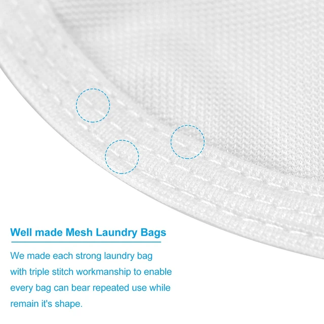 Alt view image 5 of 5 - GOGOODA 2 Pack Delicates Laundry Bags, Fine Mesh Wash Bag with Hanging Loop