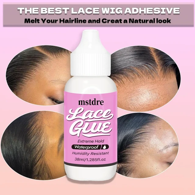 Alt view image 2 of 5 - Mstder Lace Wig Glue Extreme Styling Invisible Bonding Non-Toxic, Odorless, Moisture and Water Resistant 1.285 Liquid Ounces