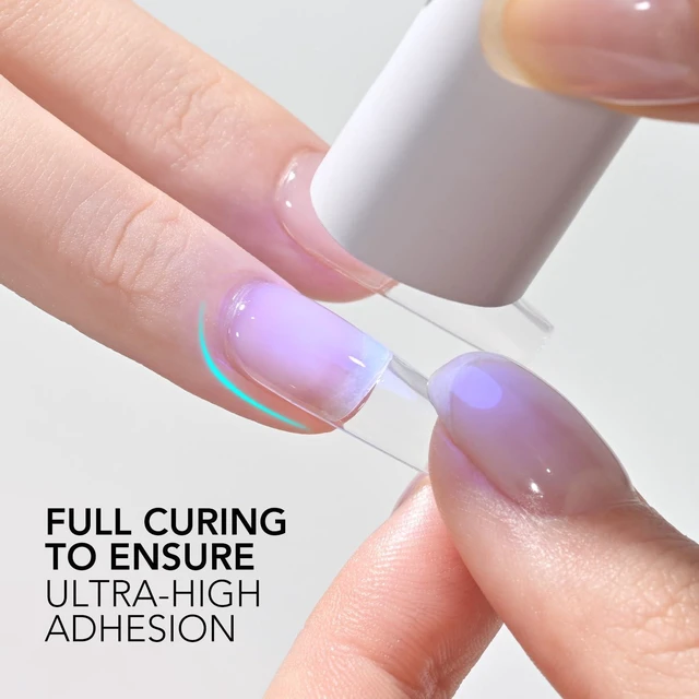 Alt view image 3 of 6 - GAOY Nail Glue Gel for Acrylic Tips, 16ml Clear Glue Gel for Sheer Press on Nails for Long Lasting UV Light Cure DIY