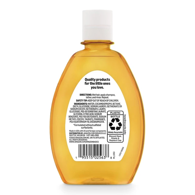 Alt view image 3 of 5 - Amazon Basics Tear-Free Baby Shampoo, 13.6 Fluid Ounce, Packaging May Vary