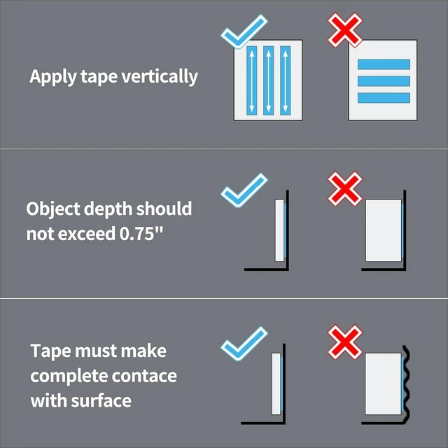 Alt view image 5 of 6 - Art3d Traceless Double-Sided Foam Tape, 1/24" x 1/2" x 10', 1 Roll, Crystal