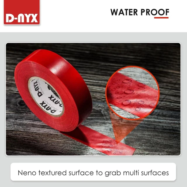Alt view image 6 of 6 - D-NYX 6 Rolls E Tape Multi Colored Vinyl Electrical Tape 3/5in x 26ft Waterproof Strong Adhesive Indoor Outdoor 6 Colors Durable Easy Wrap Professional Grade Electric Wire Repair 7 Mil