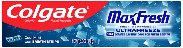 Main image of Colgate MaxFresh Fluoride Toothpaste, Cool Mint, 6.3 oz