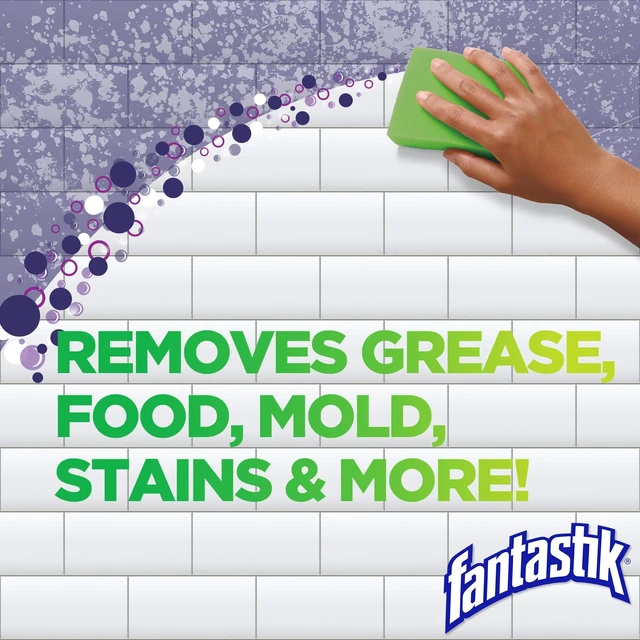 Alt view image 2 of 7 - Fantastik All Purpose Cleaner with Bleach, Removes Grease & Mold, 32 oz