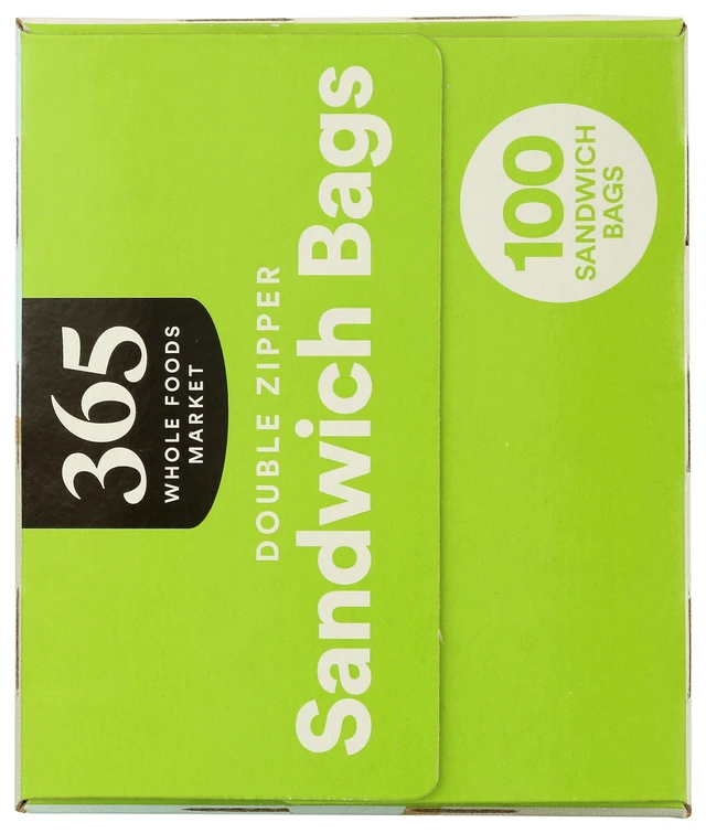 Alt view image 2 of 4 - 365 by Whole Foods Market, Sandwich Size Storage Bags, Double Zipper, 100 Count