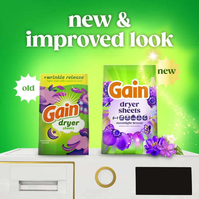 Alt view image 4 of 7 - Gain, Laundry Dryer Sheets, Fabric Softener Anti Static Sheets, Happy Hibiscus Scent, 110 Count