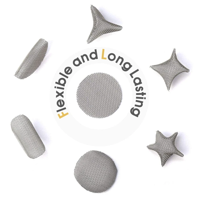 Alt view image 5 of 6 - 200 PCS 1/2 Inch Stainless Steel Pipe Screens, 0.5 Inch Metal Mesh Filter