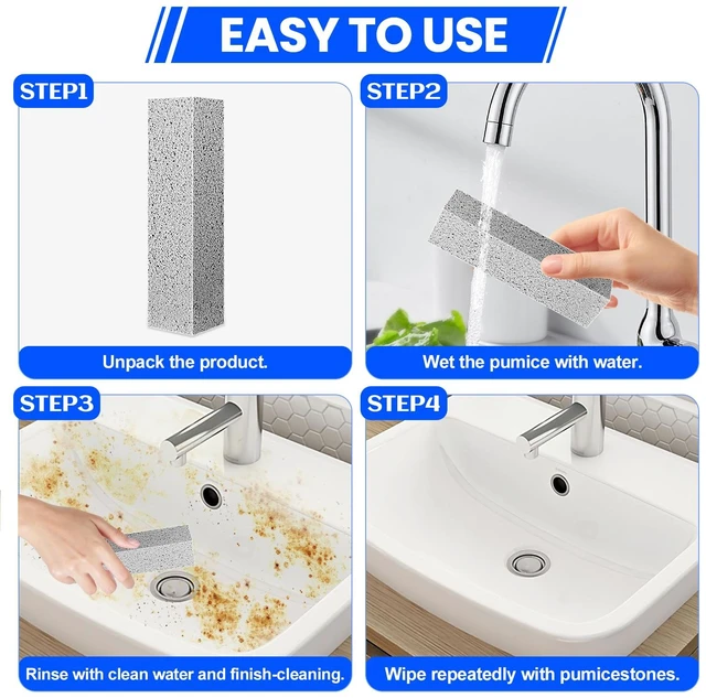 Alt view image 3 of 6 - Riuja 6 Pack Pumice Stone Toilet Bowl Cleaner, Pumice Stone for Cleaning