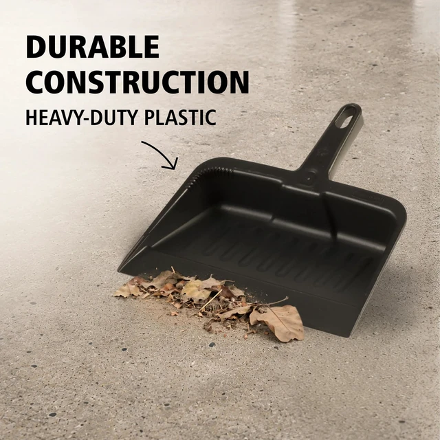 Alt view image 3 of 5 - Rubbermaid Commercial Products Heavy-Duty Dust Pan, Charcoal, 12.25-Inch