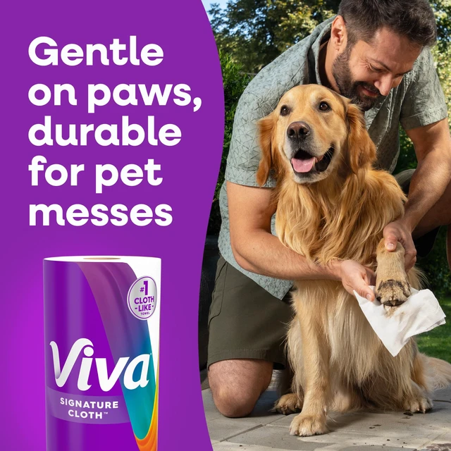Alt view image 2 of 6 - Viva Signature Cloth Paper Towels, 2 Family Triple, 141 Sheets per Roll