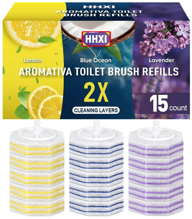 Main image of 15Ct Aromative Toilet Brush Refills, Toilet Bowl Cleaner Refills(Patented)