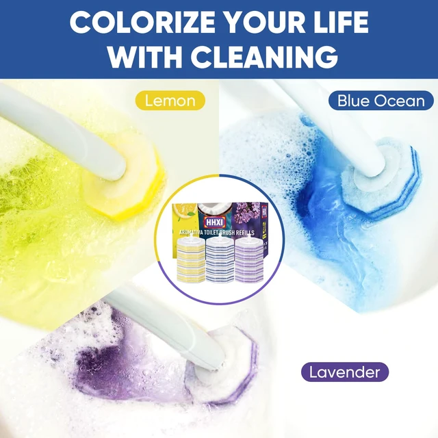 Alt view image 3 of 6 - 15Ct Aromative Toilet Brush Refills, Toilet Bowl Cleaner Refills(Patented)