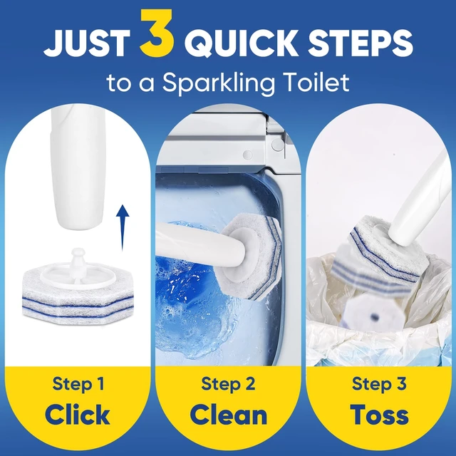 Alt view image 5 of 6 - 15Ct Aromative Toilet Brush Refills, Toilet Bowl Cleaner Refills(Patented)