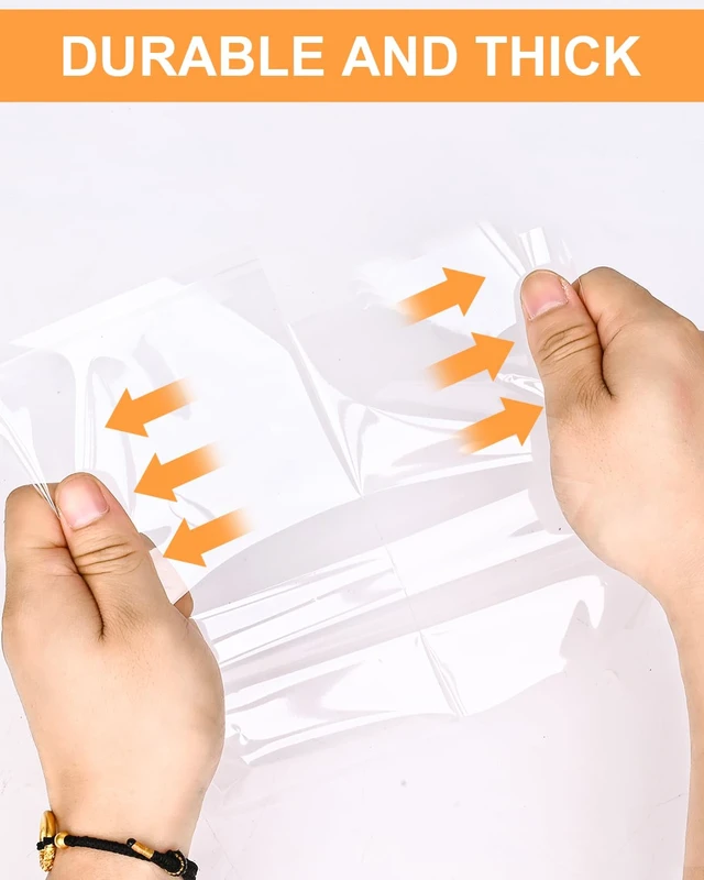Alt view image 2 of 7 - 300 Pcs Self Adhesive Cookie Bags, 4x6in Sealing Cellophane Bags