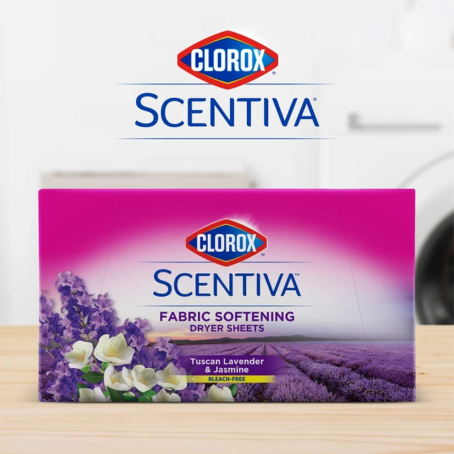 Alt view image 5 of 6 - Clorox Scentiva Dryer Sheets, Tuscan Lavender & Jasmine, 40 Count