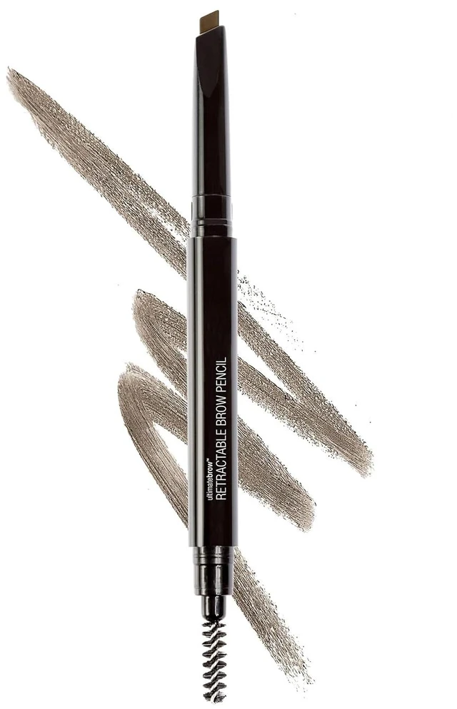 Main image of wet n wild Ultimate Eyebrow Retractable Definer Pencil, Ash Brown, Dual-Sided Brow Brush, Fine Tip, Shapes, Defines, Fills Brow Makeup