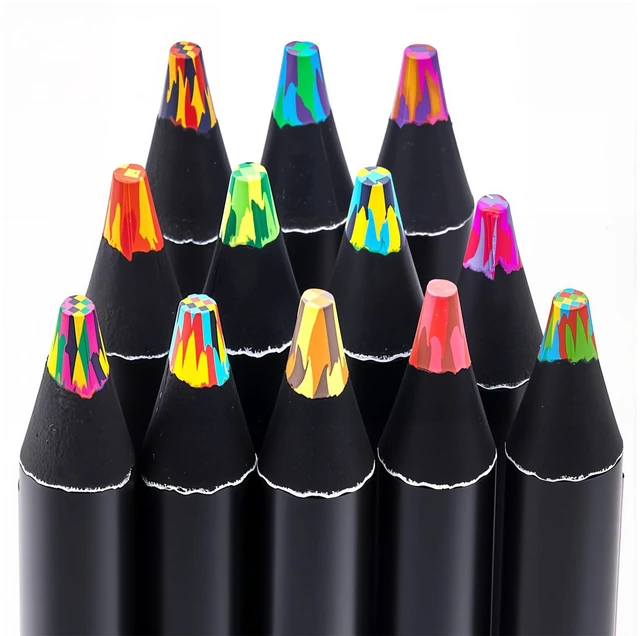 Main image of Stocking Stuffers for Kids 12 Colored Rainbow Pencils for Teen Girl Boys