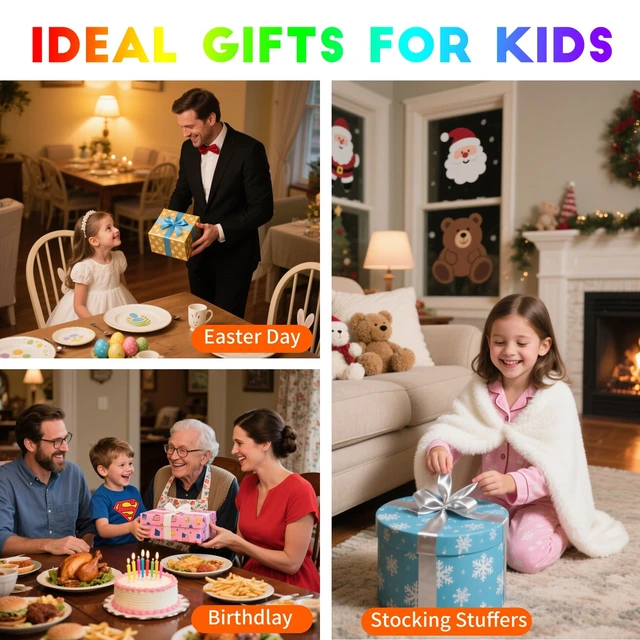 Alt view image 2 of 6 - Stocking Stuffers for Kids 12 Colored Rainbow Pencils for Teen Girl Boys