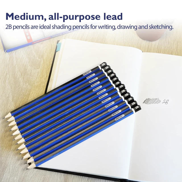 Alt view image 5 of 6 - BAZIC #2B Premium Wood Pencil, Blue, 12 Per Pack (760-24P)