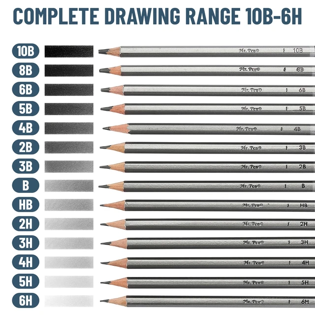 Alt view image 4 of 6 - Mr. Pen- Sketch Pencils for Drawing, 14 Pack