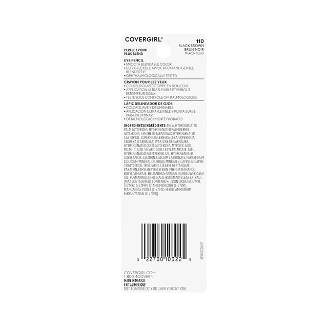 Alt view image 4 of 6 - COVERGIRL Perfect Point Plus Blend Eye Pencil, Black Brown