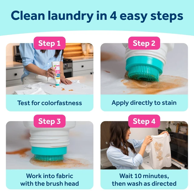 Alt view image 3 of 6 - Carbona Laundry Stain Remover & Scrubber, Bio Enzyme Formula, 8.4 Fl Oz
