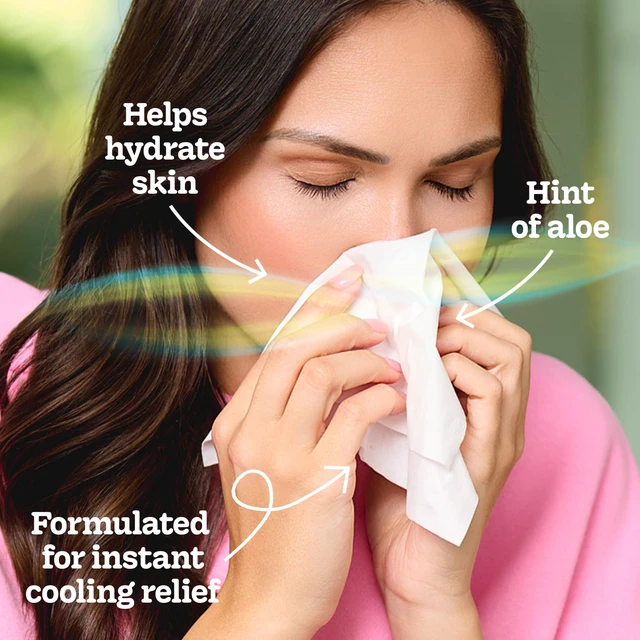 Alt view image 4 of 6 - Kleenex Cooling + Aloe Facial Tissues, 4 Cube Boxes, 50 Tissues per Box