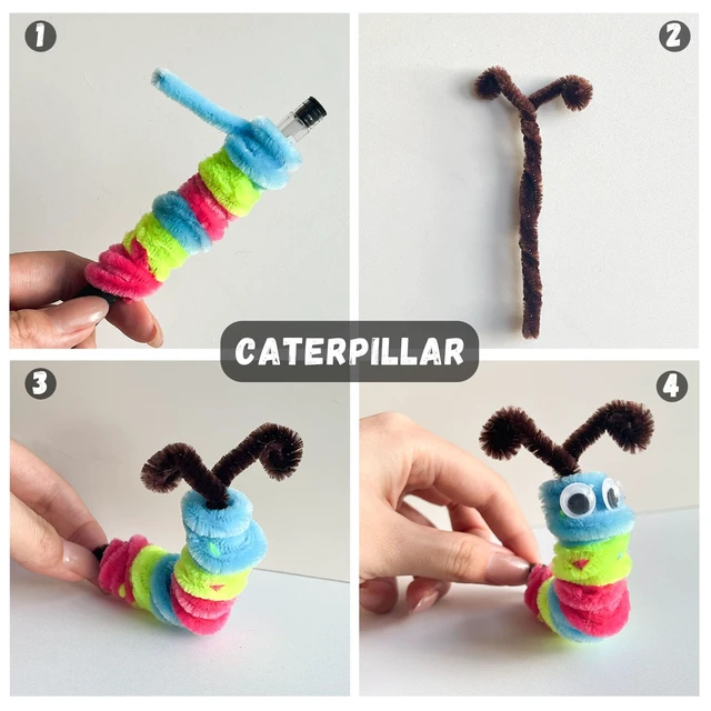 Alt view image 2 of 6 - 200 Pcs Pipe Cleaners Craft Bulk, 20 Colors Pipe Cleaner, Chenille Stems