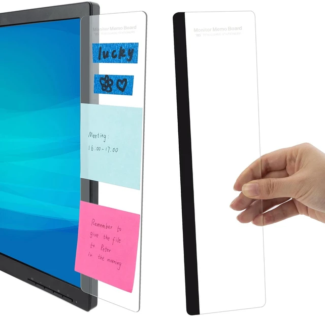 Main image of Office Desk Accessories 2pcs Computer Monitor Memo Board Office Supplies