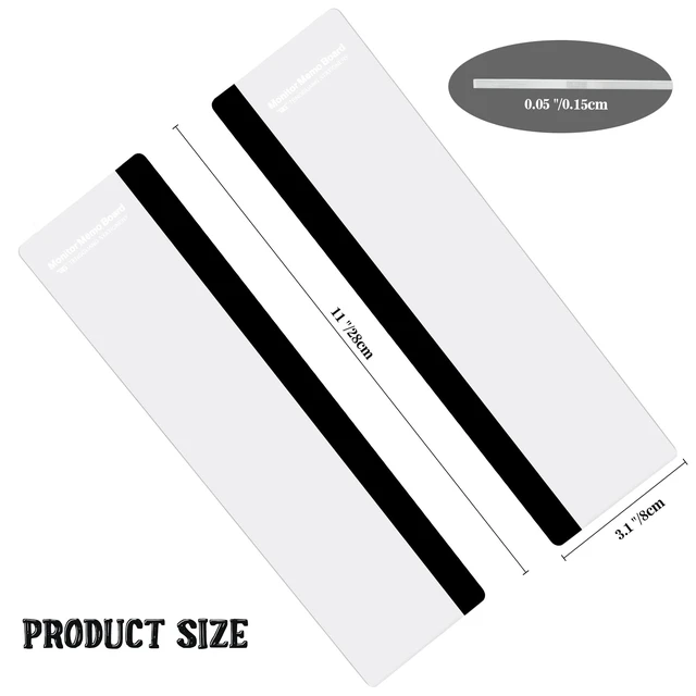 Alt view image 4 of 6 - Office Desk Accessories 2pcs Computer Monitor Memo Board Office Supplies